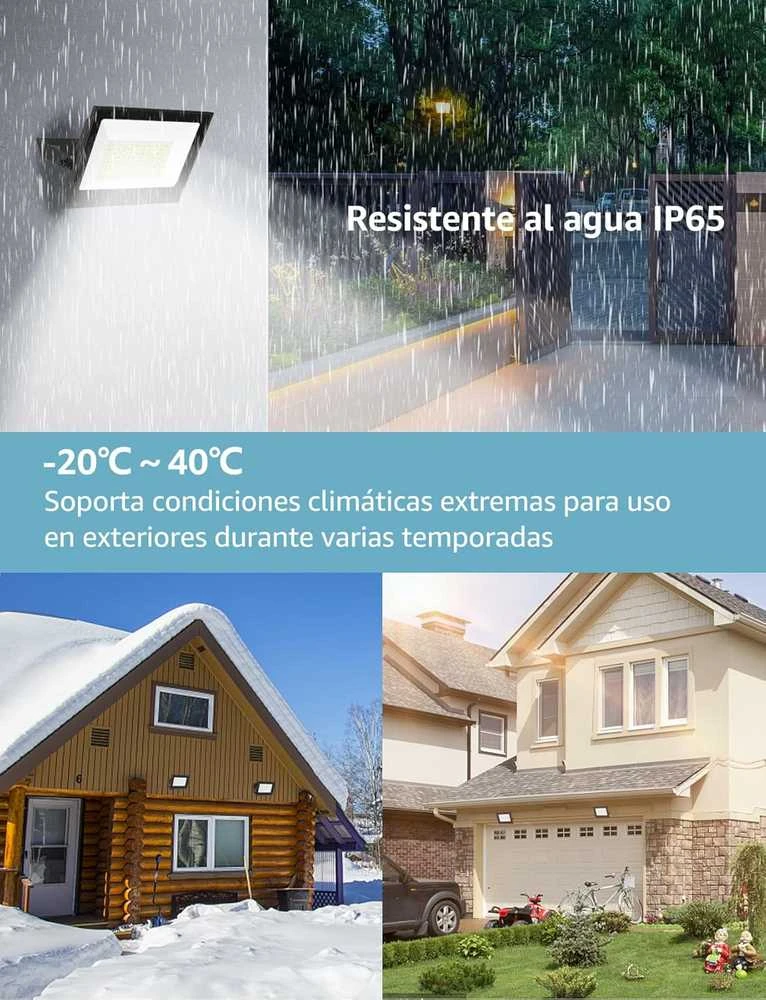 Aigostar LED lauko prožektorius 50 W 6500 K IP65, 4500 lm, aliuminis, šaltai baltas, SL-FLEPA50-865