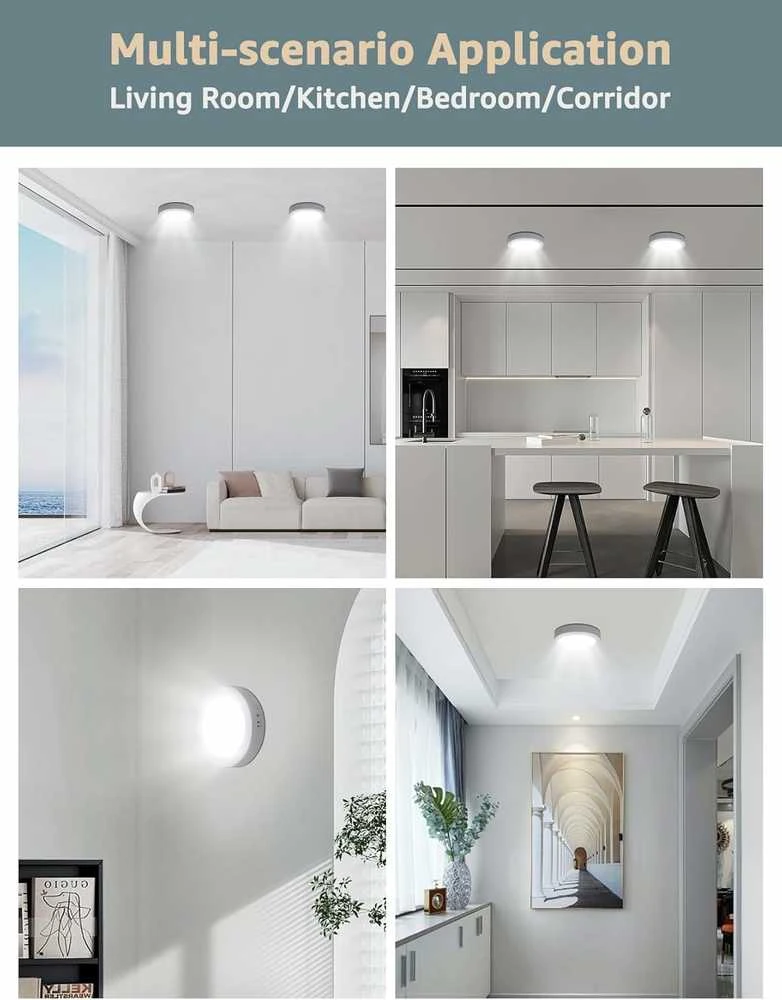 Lubinis šviestuvas Aigostar LED lubinė lempa, 18 W, 2100 lm, 6500 K balta, aliuminio korpusas, Ø17,4 cm, 2 vnt.