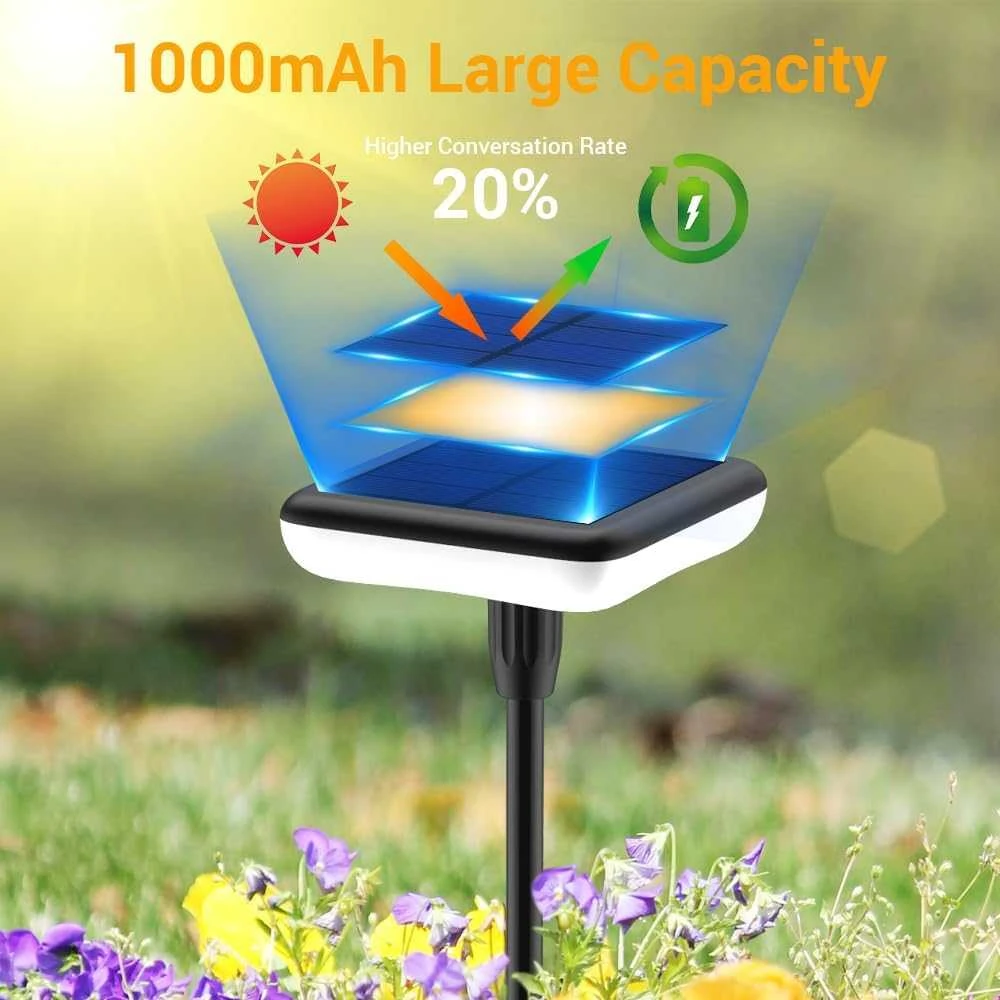 Ainostone saulės šviestuvų rinkinys, lauko LED, IP65, 34 lm, 1000 mAh, 4 vnt., AS0211-eupa