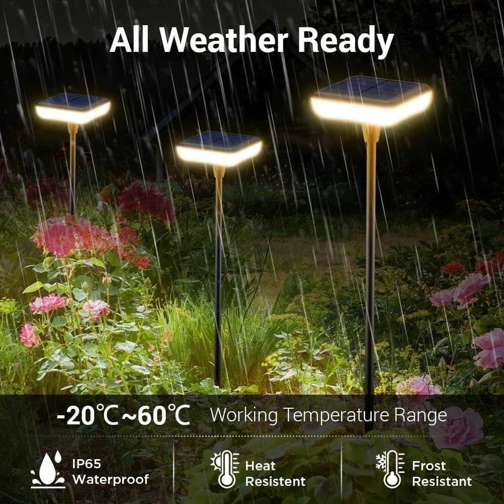 Ainostone saulės šviestuvų rinkinys, lauko LED, IP65, 34 lm, 1000 mAh, 4 vnt., AS0211-eupa
