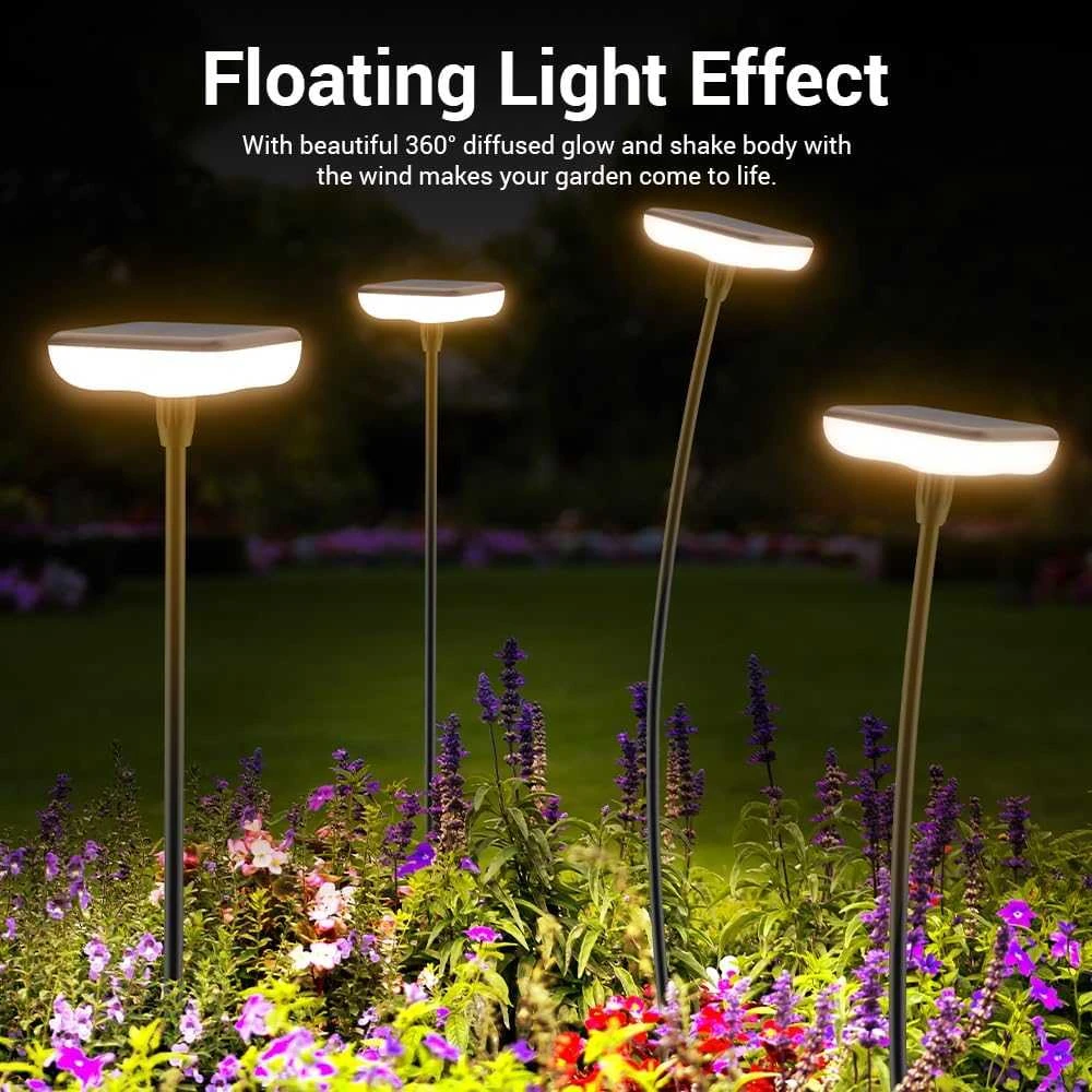 Ainostone saulės šviestuvų rinkinys, lauko LED, IP65, 34 lm, 1000 mAh, 4 vnt., AS0211-eupa