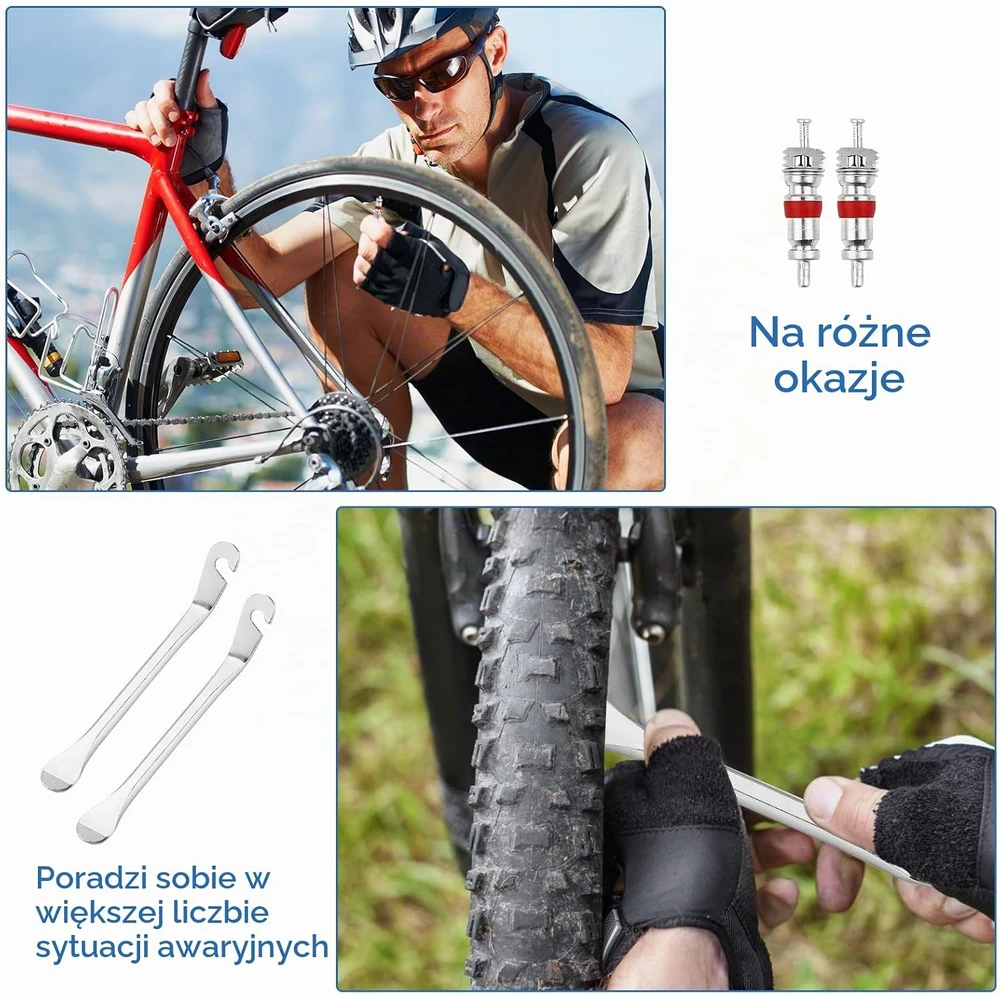 AiQInu dviračių padangų pradūrimo remonto rinkinys 86 vnt.