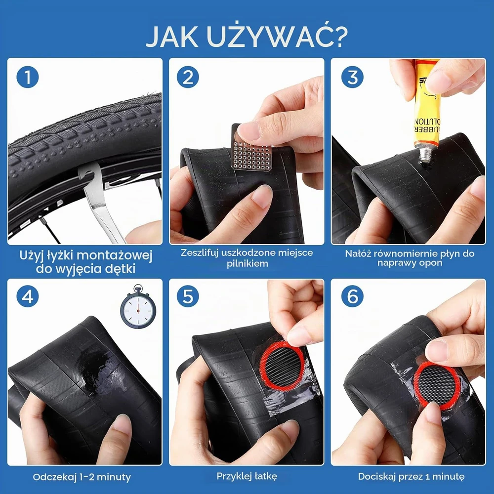 AiQInu dviračių padangų pradūrimo remonto rinkinys 86 vnt.