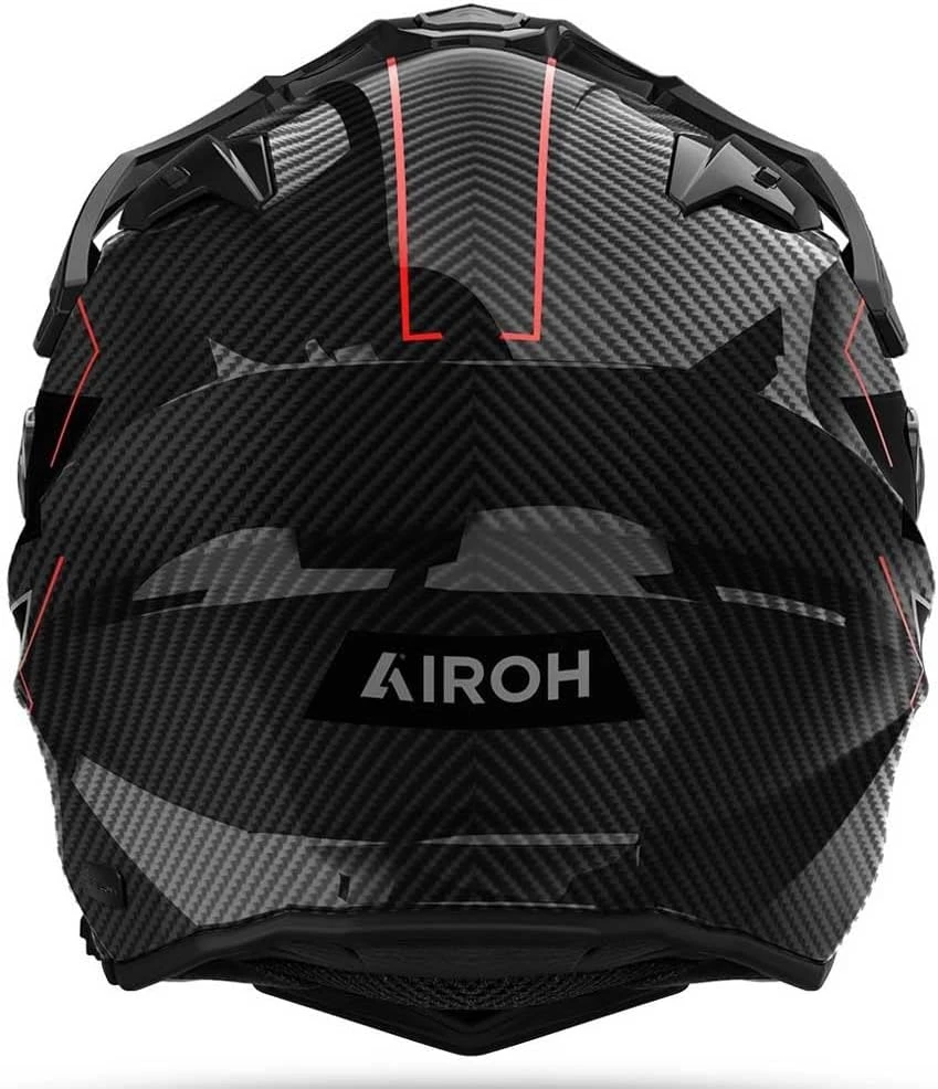 Airoh motokroso šalmas Full Carbon 6K, GLOSS CARBON, dydis XS, Commander 2