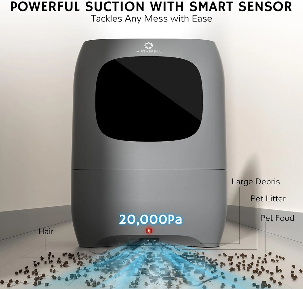 AIRTHEREAL automatinis dulkių siurblys-šluotelė T1, 20 kPa, 7 l