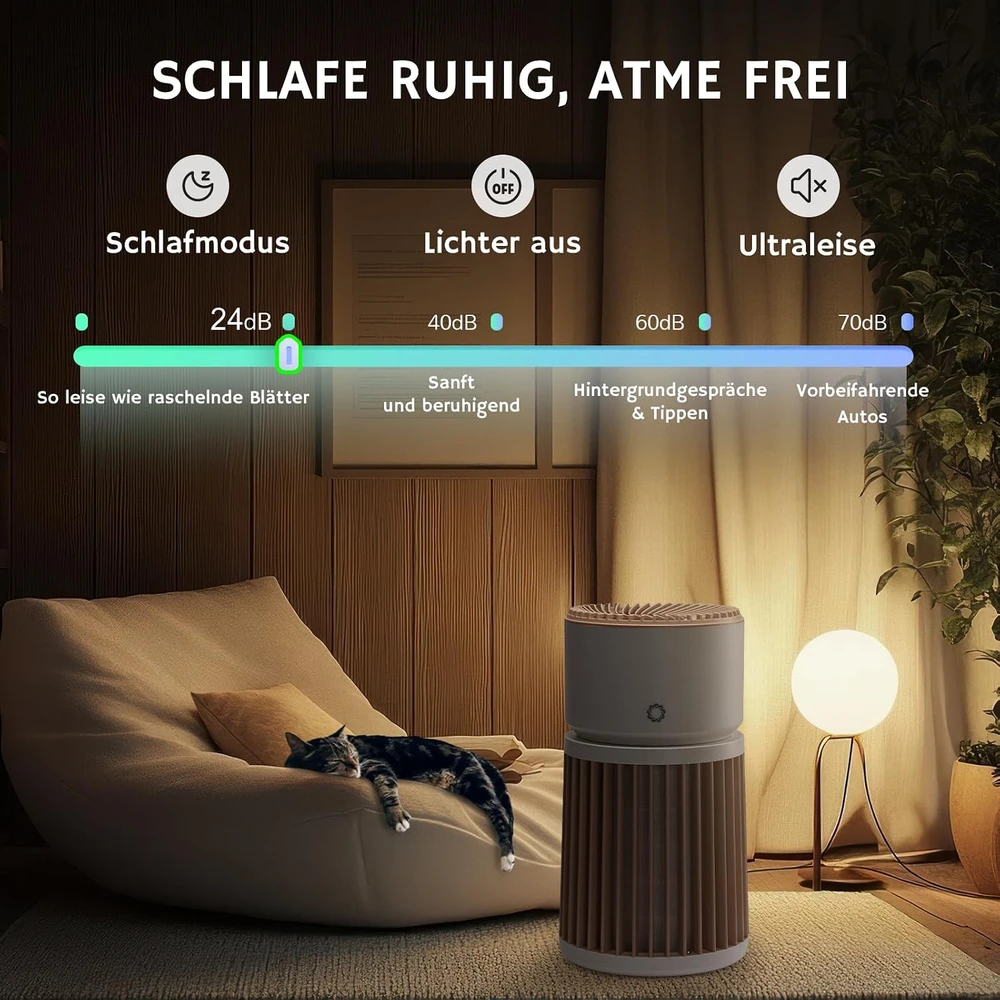 AIRTHEREAL oro valytuvas naminiams gyvūnams su H13 HEPA filtru, 325 m², AGH400