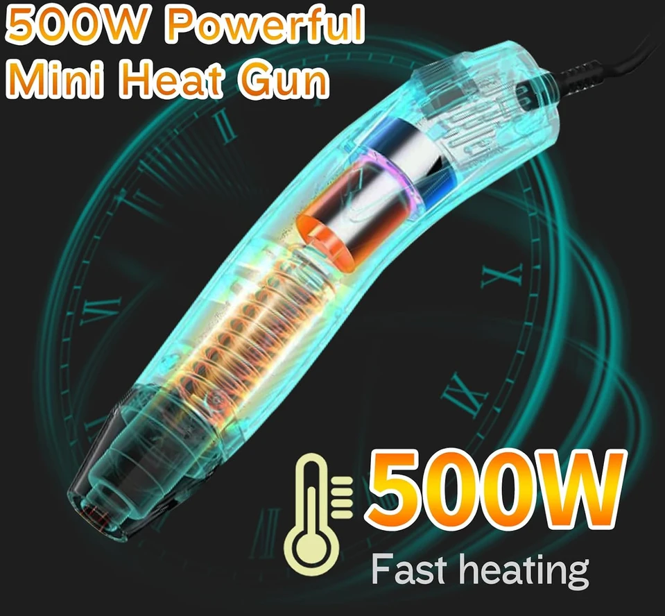 AIUNAOM mini karšto oro pistoletas 500 W, 270/450 °C, MHG01