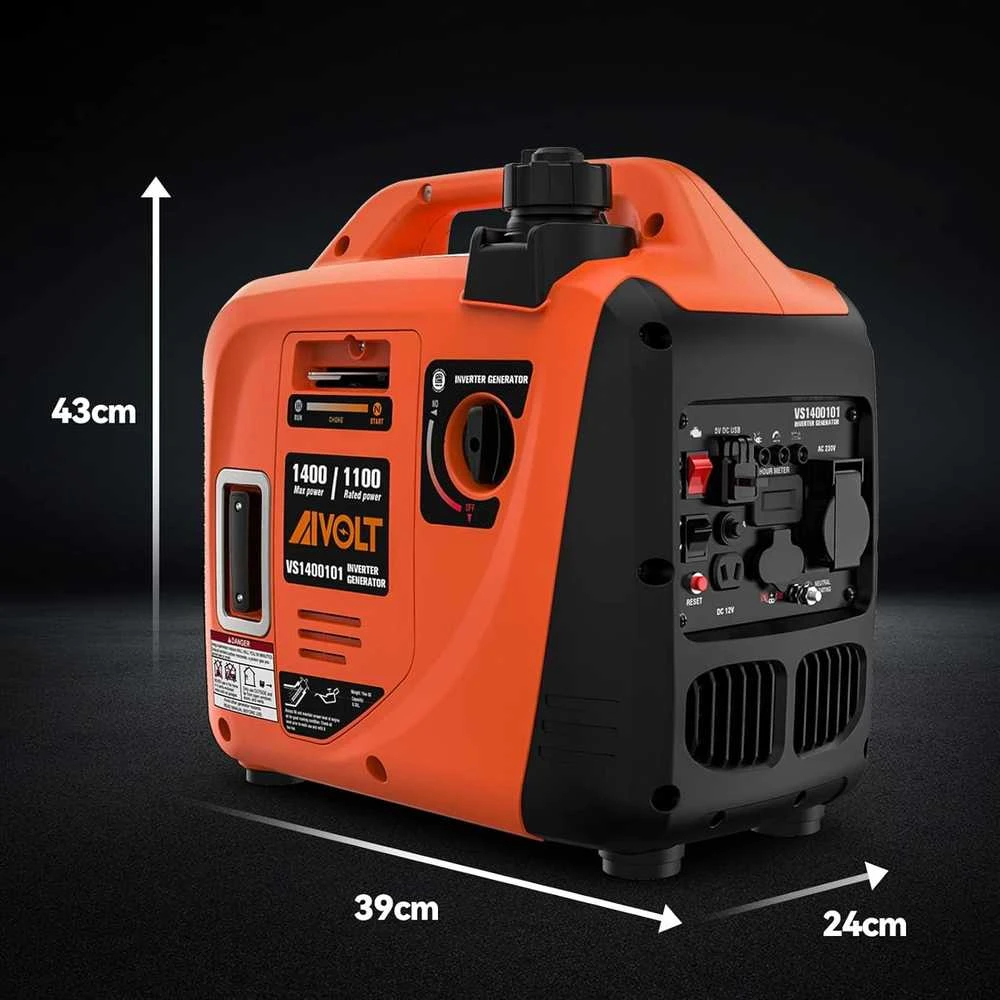 Aivolt "Widmann WM2500W": benzinu varomas nešiojamasis inverterinis generatorius - 650 W
