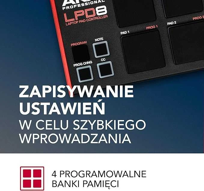AKAI LPD8 USB MIDI Valdiklis