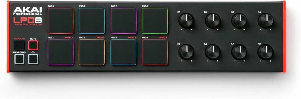 AKAI LPD8 USB MIDI Valdiklis