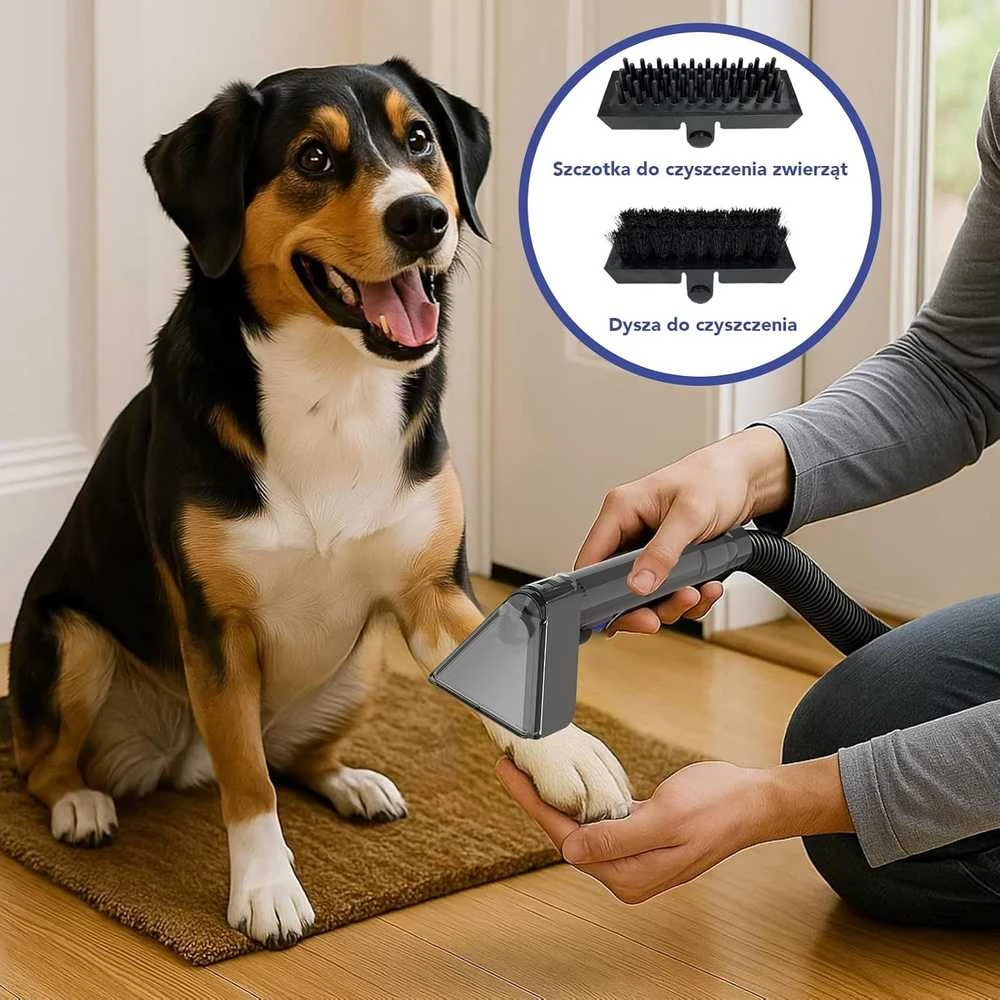 Akitas dulkių siurblys X7 600 W su savaiminio valymo funkcija, 14 kPa galia, dvigubu baku