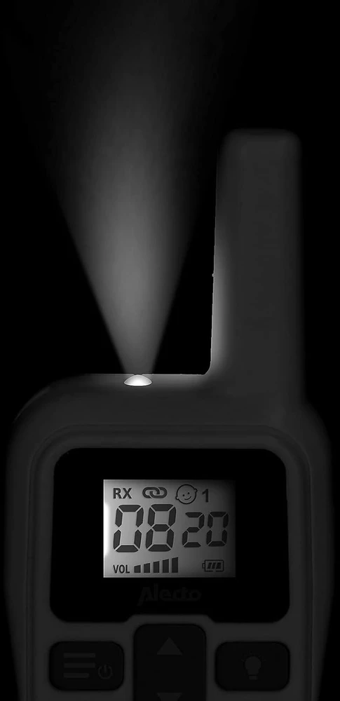 Alecto elektroninė auklė su PMR ryšiu ir 3000 m veikimo nuotoliu DBX80