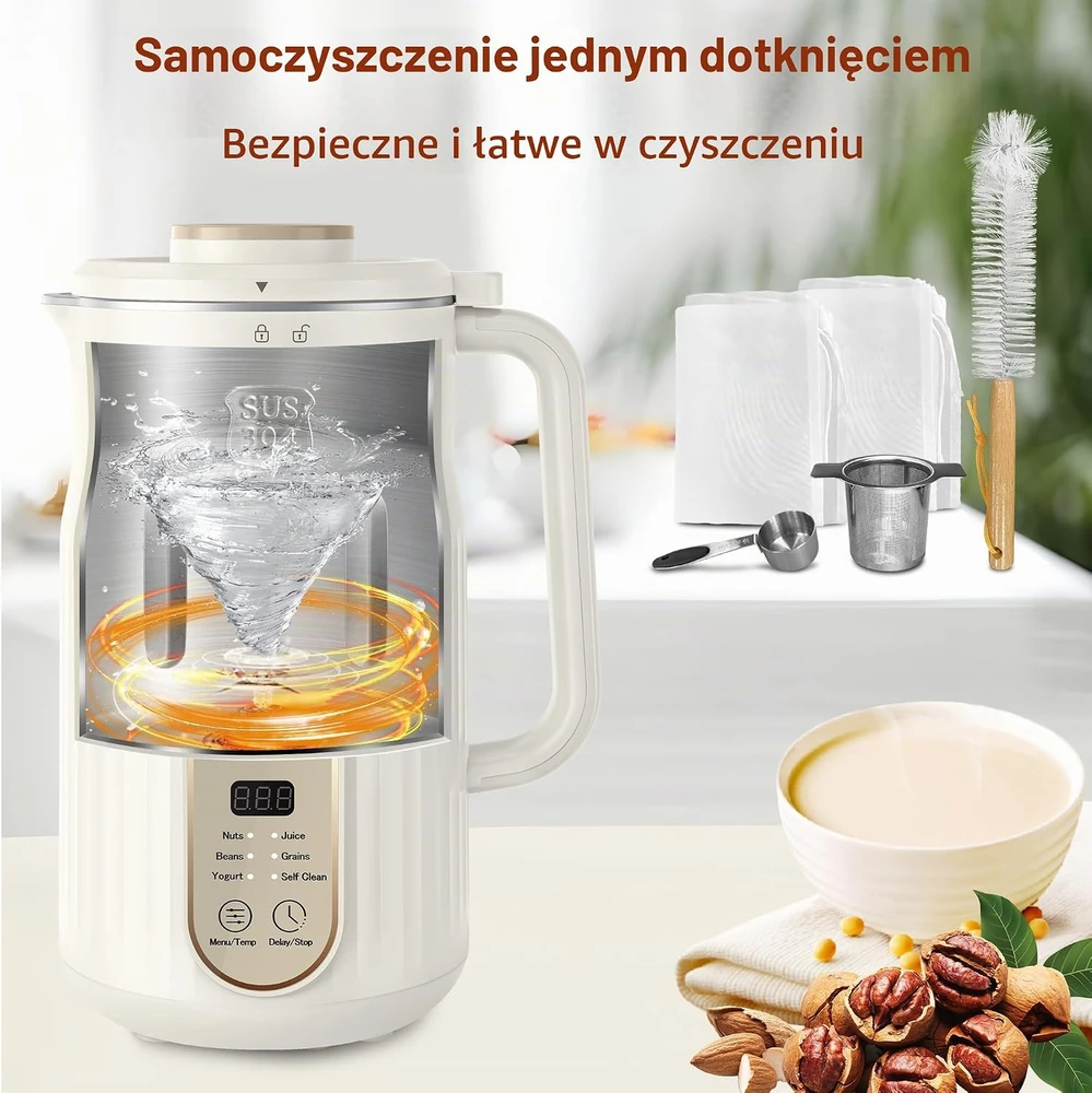 AlfaBot augalinio pieno gaminimo aparatas 1000 ml, 800 W, 5 režimai, N2