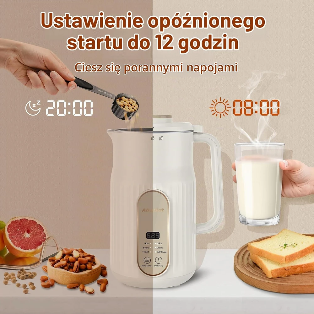 AlfaBot augalinio pieno gaminimo aparatas 1000 ml, 800 W, 5 režimai, N2