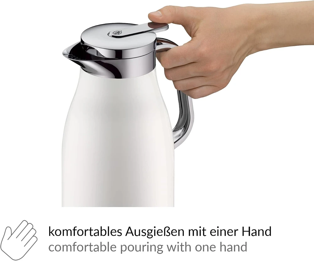 Alfi termosinis ąsotis SKYLINE 1,50l, 1,5 l, matinė kokosų balta
