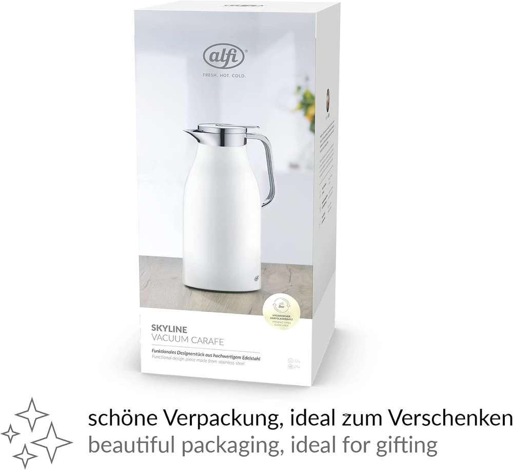 Alfi termosinis ąsotis SKYLINE 1,50l, 1,5 l, matinė kokosų balta