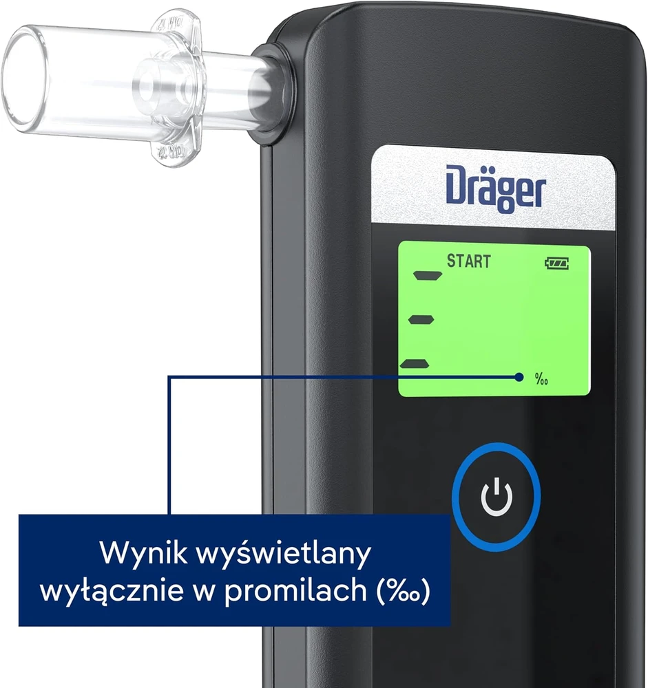 Alkotesteris Dräger alkoholio matuoklis Alcotest 1000, iki 500 testų, modelis 3737741