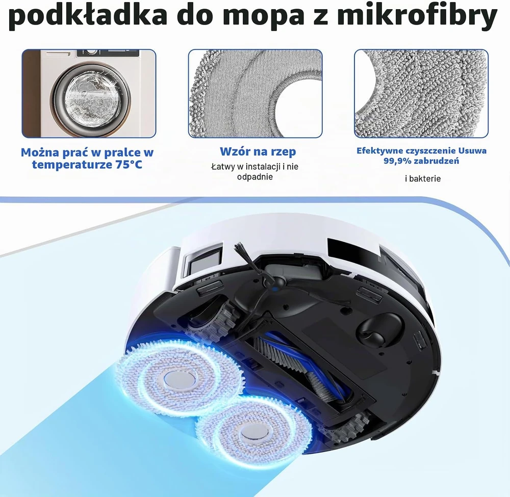 Alloytool 20 dalių priedų rinkinys robotams Ecovacs Deebot T50 Omni ir T50 Pro Omni