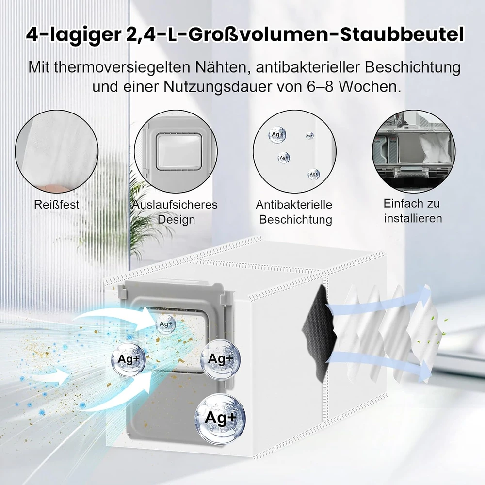 Alloytool 20 dalių roboto dulkių siurblio priedų rinkinys DJI ROMO P, ROMO S ir ROMO A