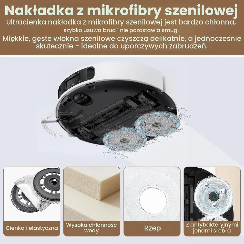 Alloytool atsarginių priedų rinkinys robotui dulkių siurbliui Mova E40 Ultra Mva-E40 Ultra