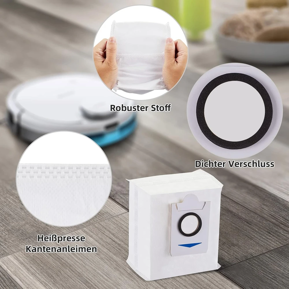 Alloytool dulkių maišeliai Ecovacs Deebot T10 Plus, X1 Plus ir X1 Omni, 8 vnt., ECVSX1