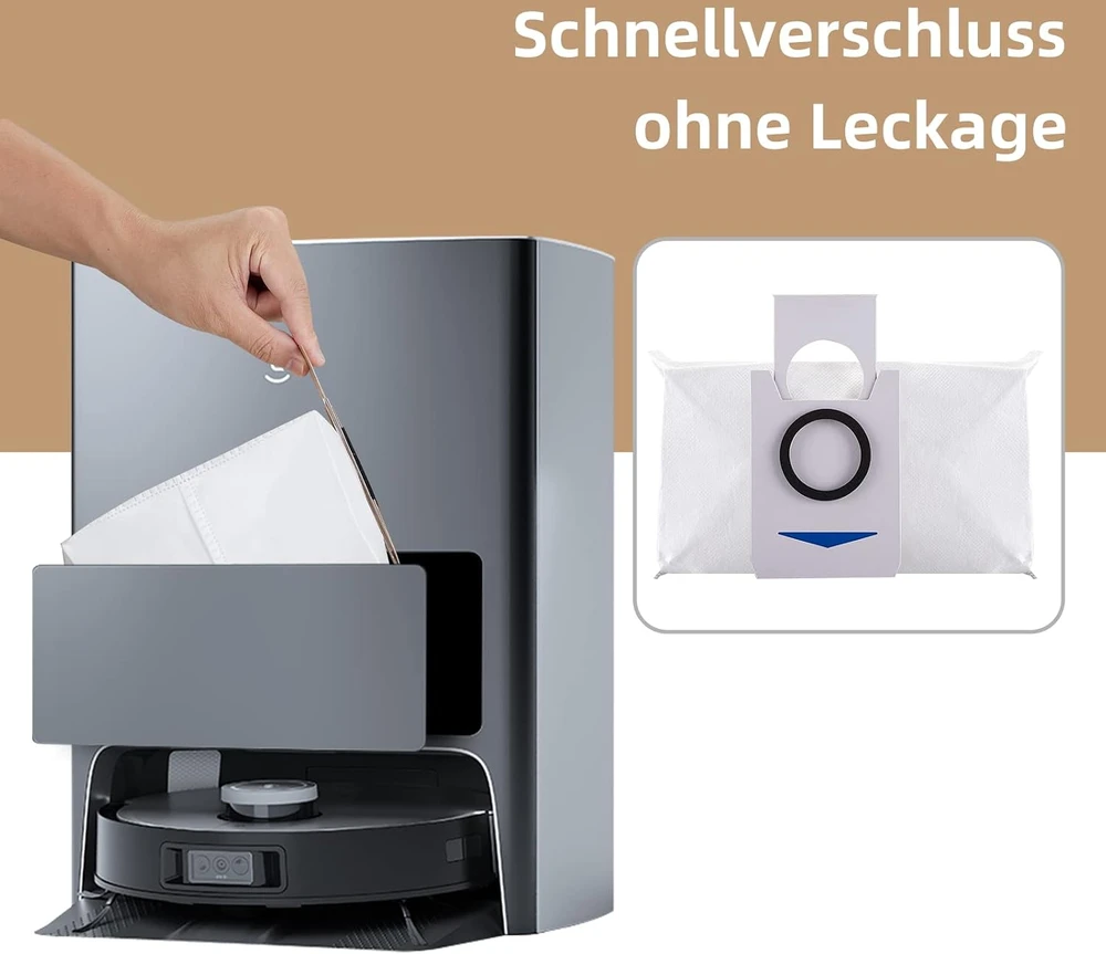 Alloytool dulkių maišeliai Ecovacs Deebot X1 Omni, X1 e Omni ir T20 Omni, 3 l, 10 vnt., ecvacsx1