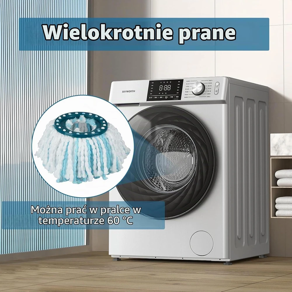 Alloytool keičiamos grindų plovimo šluostės Leifheit Clean Twist Disc Mop Ergo, 4 vnt., 52104