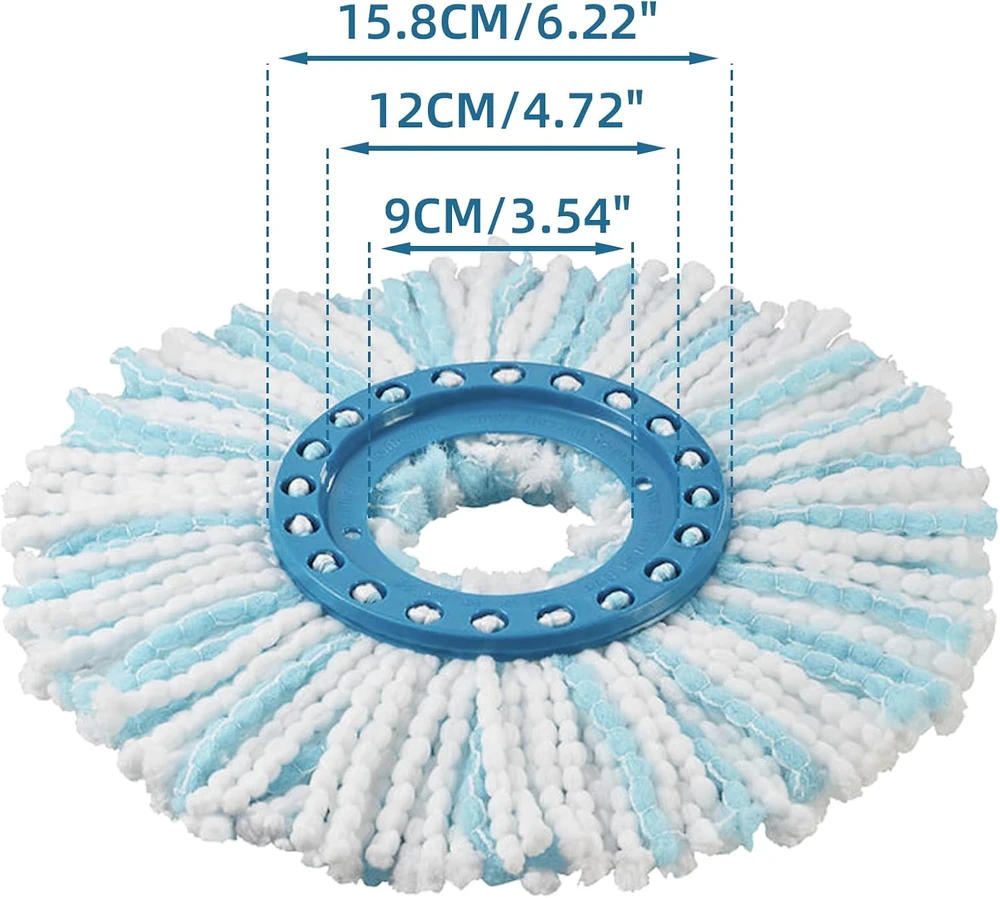 Alloytool keičiamos grindų plovimo šluostės Leifheit Clean Twist Disc Mop Ergo, 4 vnt., 52104