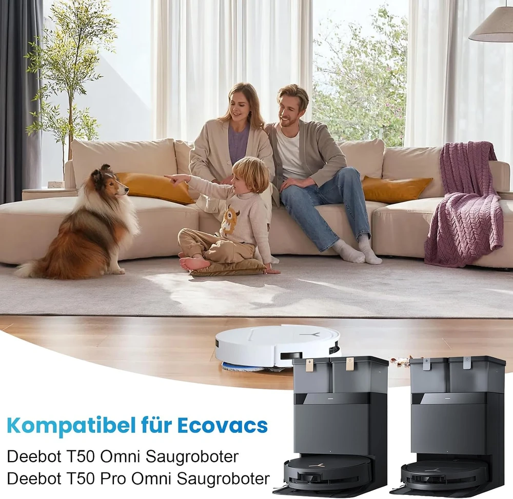 Alloytool roboto dulkių siurblio priedų rinkinys ECOVACS DEEBOT T50 Omni QRC-21