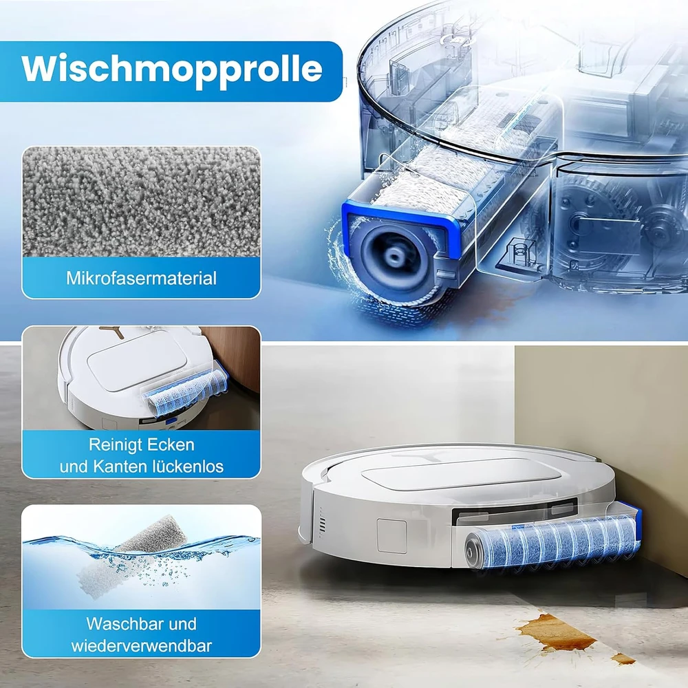 Alloytool robotų dulkių siurblių priedų rinkinys Ecovacs Deebot T80 Omni QRC-21
