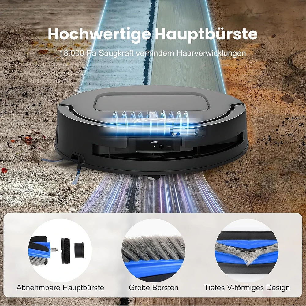 Alloytool robotų dulkių siurblių priedų rinkinys Ecovacs Deebot T80 Omni QRC-21