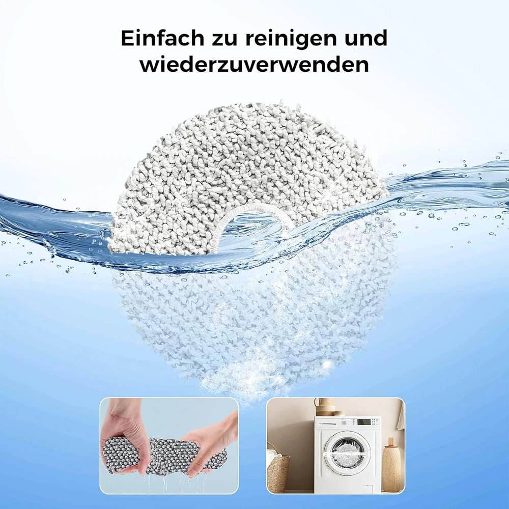 Alloytool robotų dulkių siurblių šluostės Ecovacs Deebot T50, T30, T20 ir X2, 8 vnt., ET50-8W