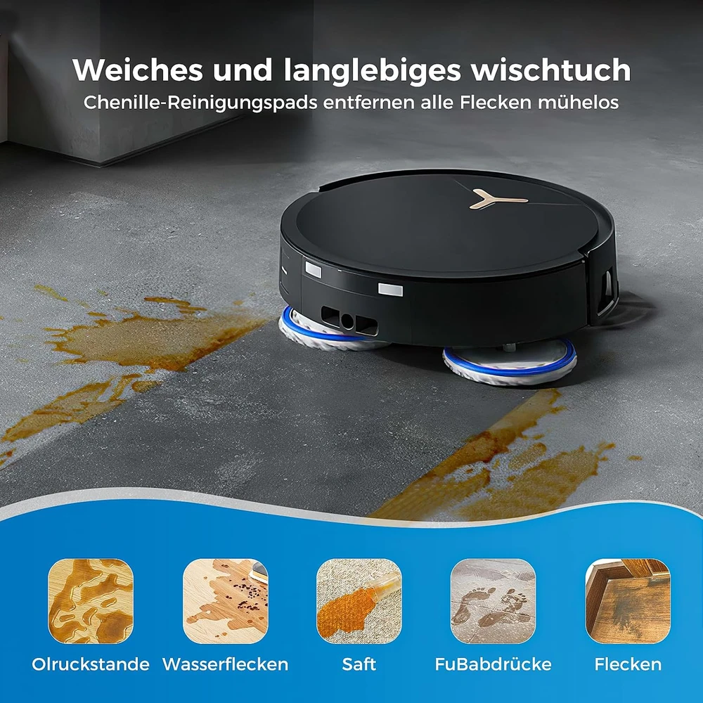 Alloytool robotų dulkių siurblių šluostės Ecovacs Deebot T50, T30, T20 ir X2, 8 vnt., ET50-8W