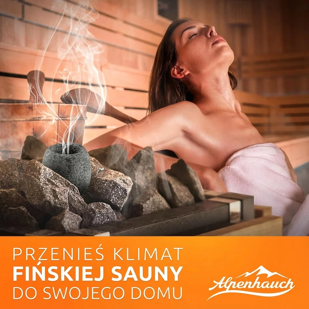 ALPENHAUCH akmeninis aromatų dubenėlis pirčiai iš steatito 4 × 4 × 5 cm