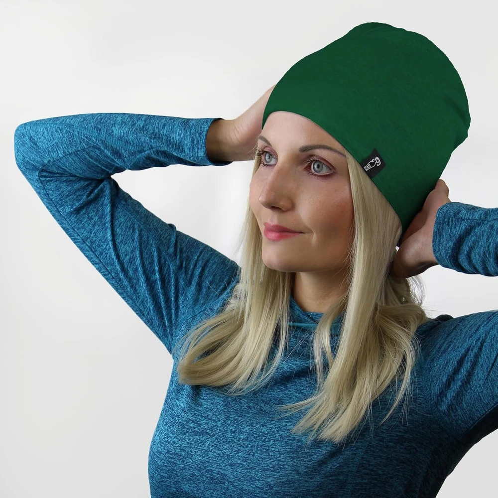 ALPIDEX žieminė medvilninė kepurė su flisiniu pamušalu, žalia, 13864_green