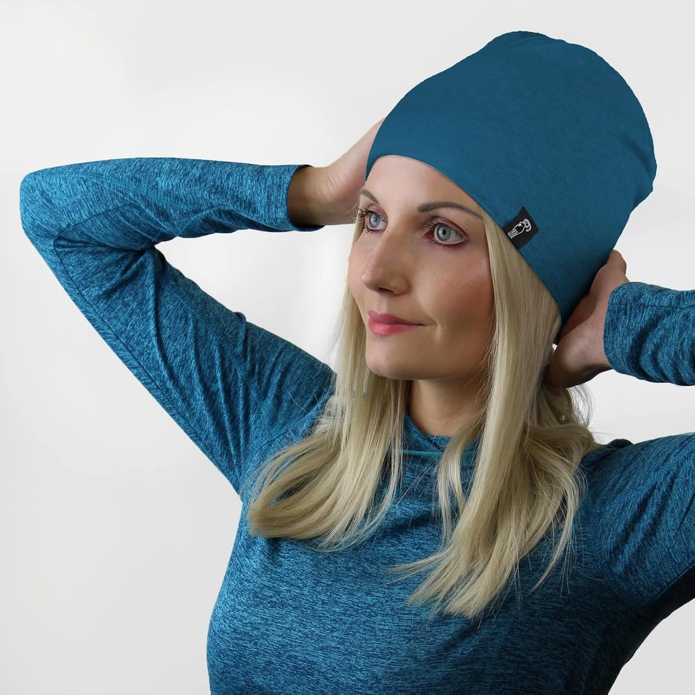ALPIDEX žieminė medvilninė kepurė su flisiniu pamušalu, mėlyna, 13864_blue