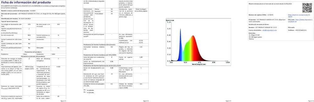 ALUSSO įleidžiamas LED reflektorius 4 W, 310 lm, IP44, reguliuojamas, baltas, 6 vnt. DL-SS20-104LND3