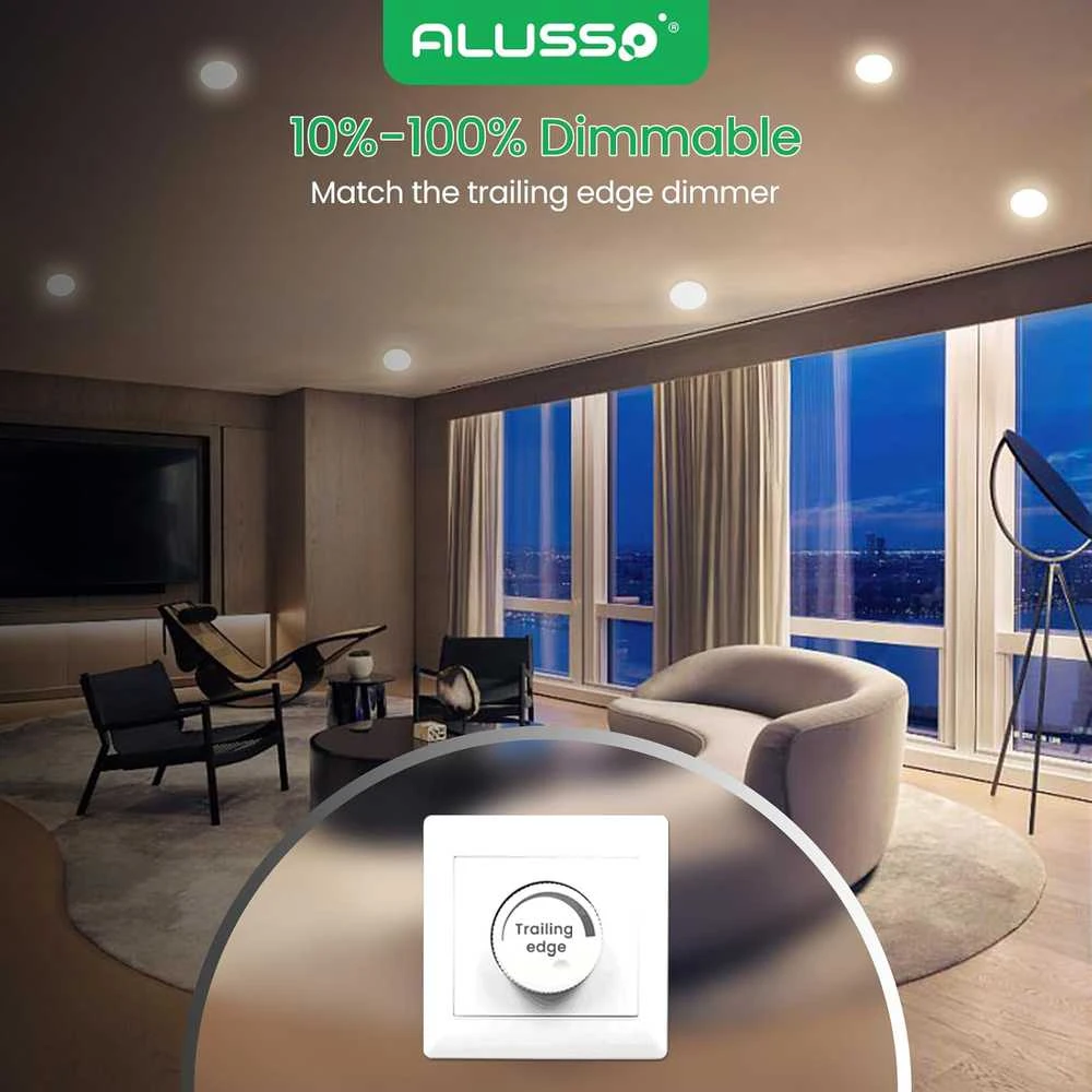 ALUSSO įleidžiamas LED reflektorius 4 W, 310 lm, IP44, reguliuojamas, baltas, 6 vnt. DL-SS20-104LND3