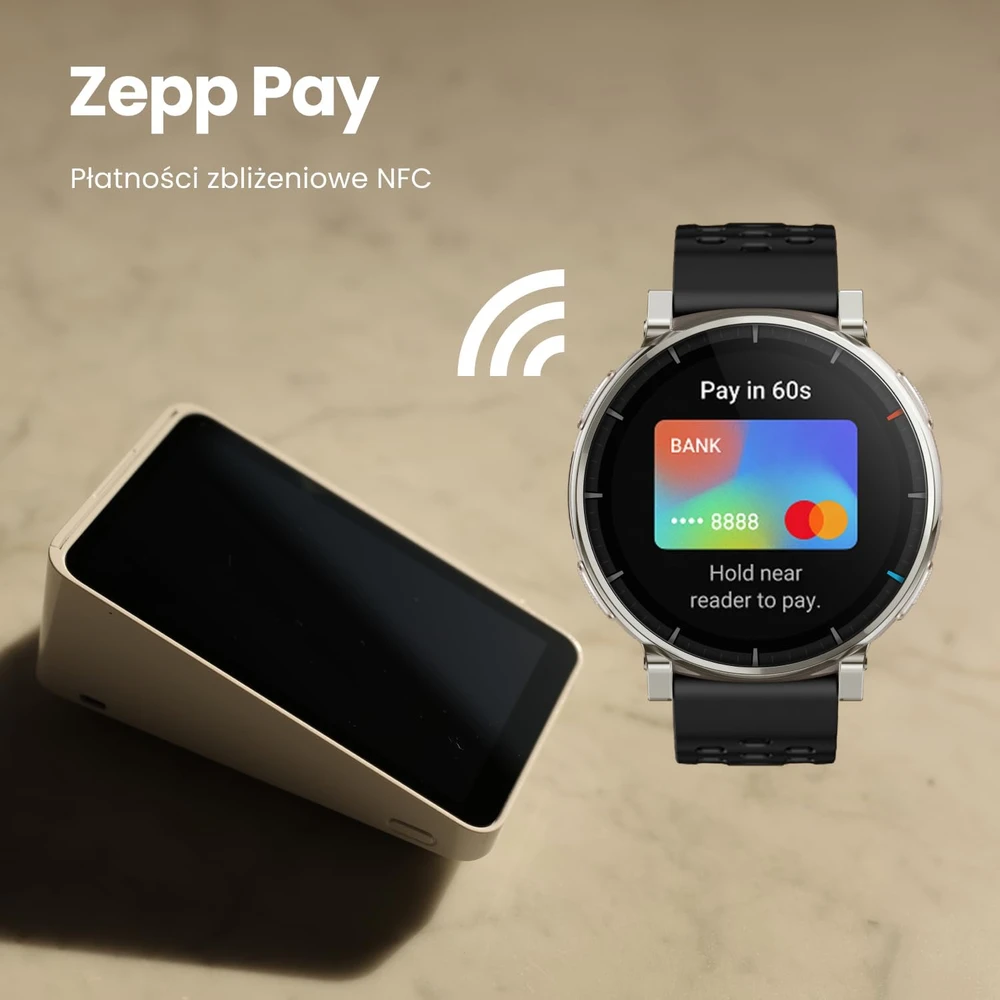 Amazfit išmanusis laikrodis Active 3 Premium 45 mm AMOLED GPS, 4 GB, NFC, iki 12 dienų veikiantis akumuliatorius