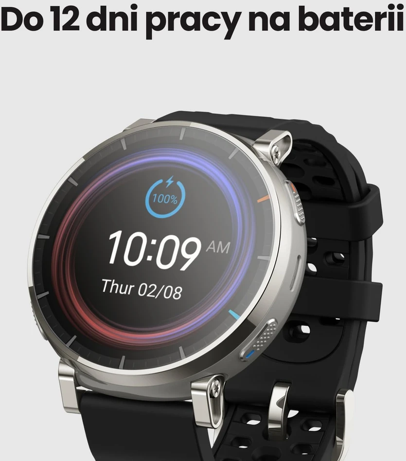 Amazfit išmanusis laikrodis Active 3 Premium 45 mm AMOLED GPS, 4 GB, NFC, iki 12 dienų veikiantis akumuliatorius