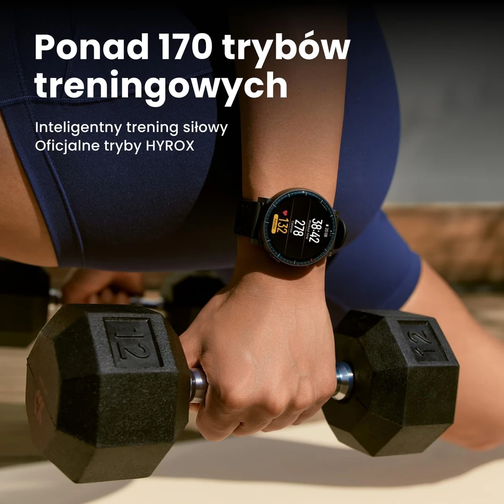 Amazfit išmanusis laikrodis Active maks. 48 mm AMOLED 1,5 colio GPS NFC 4 GB juodas