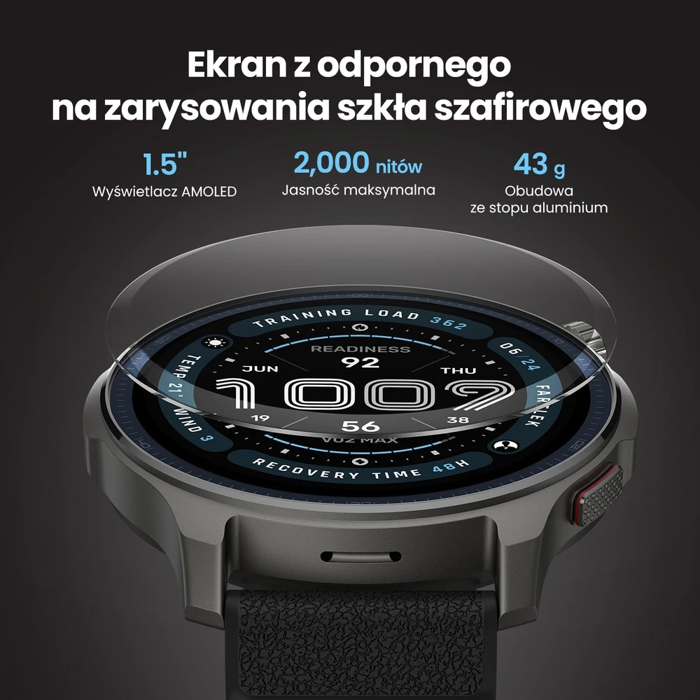 Išmanusis laikrodis Amazfit Balance 2 Juodas