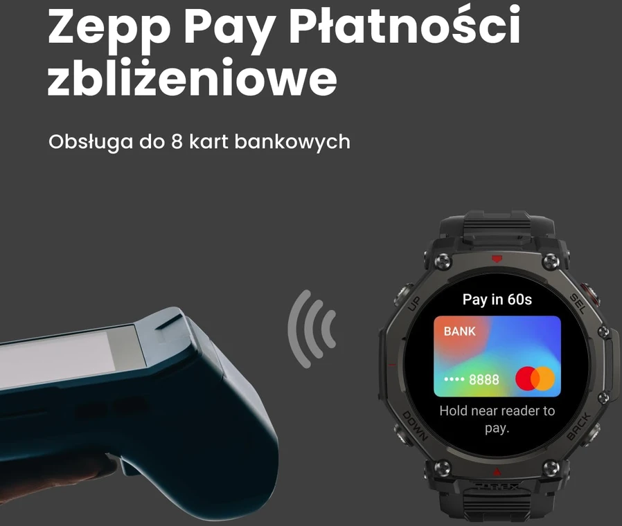 Amazfit išmanusis laikrodis T-Rex 3 Pro 48 mm, safyro AMOLED ekranas, titano rėmas, iki 25 dienų veikiantis akumuliatorius, GPS, juodas