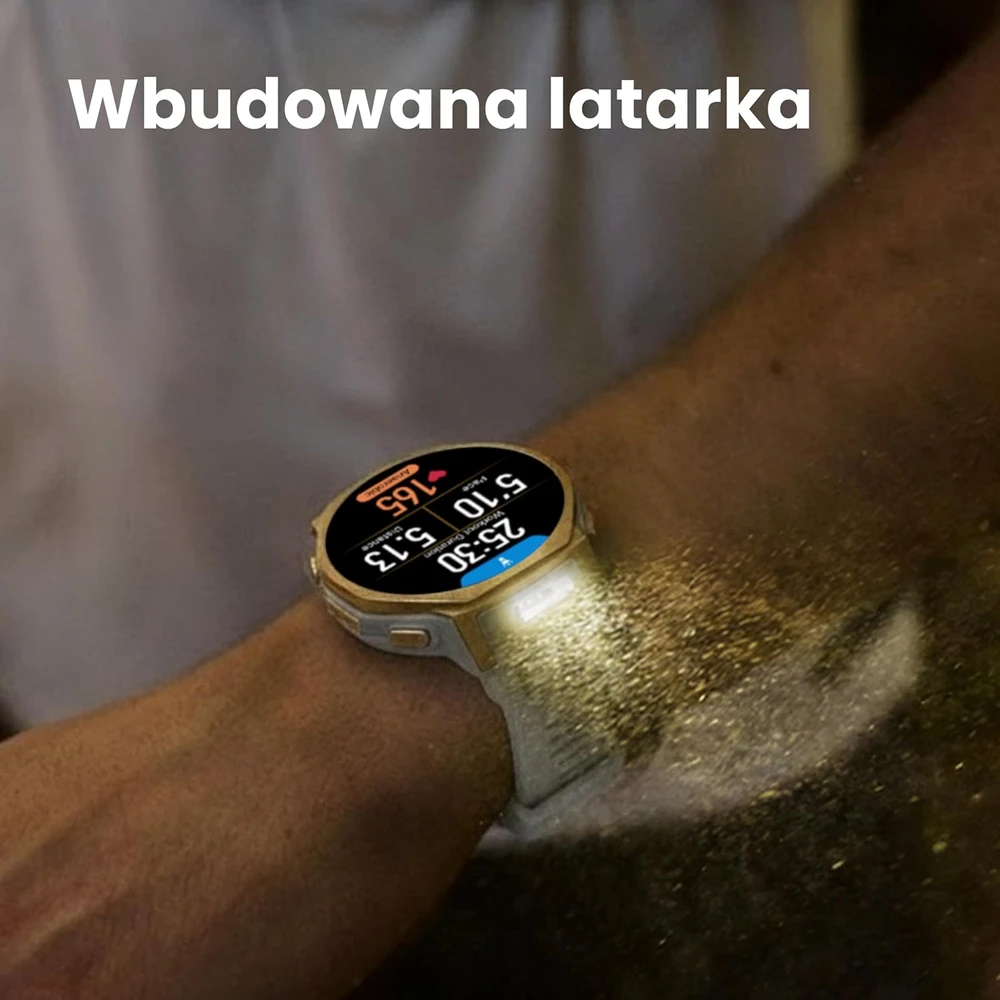 Amazfit išmanusis laikrodis T-Rex 3 Pro, AMOLED 1,32 colio ekranas, GPS, 10 ATM, titano rėmas