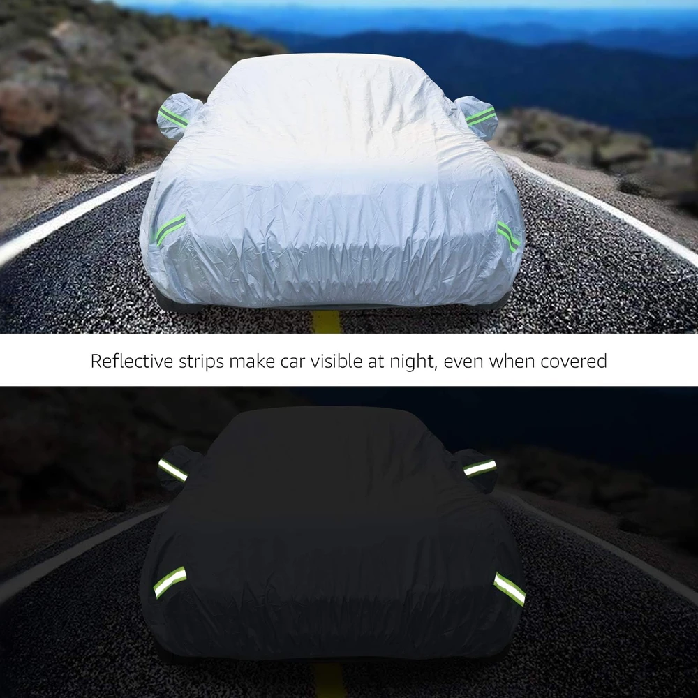 Amazon Basics automobilio uždangalas sedanams iki 480 cm, 150D Oxford, DS-CC08