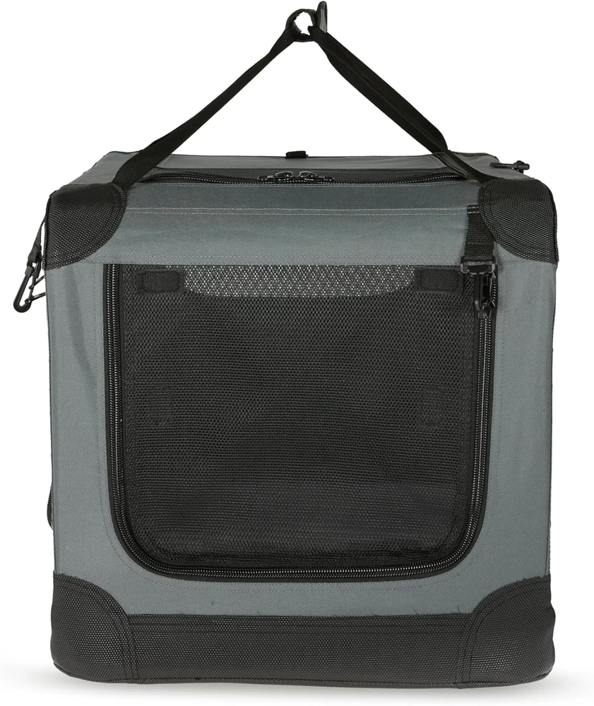 Amazon Basics sulankstomas 4 durų transportavimo krepšys mažiems gyvūnams 66 × 46 × 46 cm 12002N-26-APL