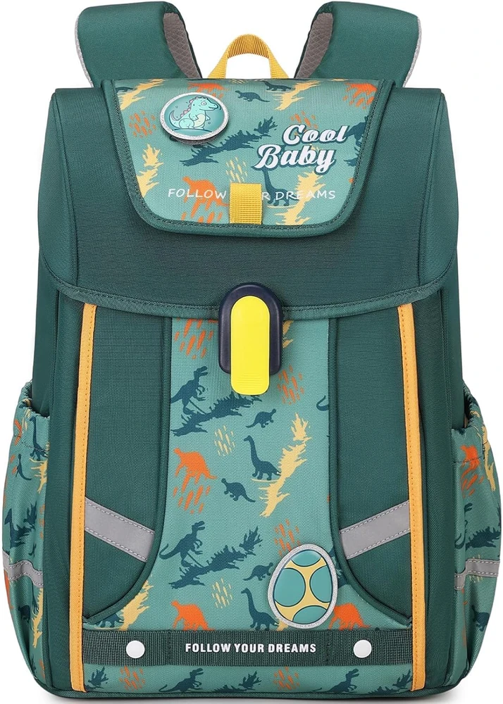 Amythe vaikų ergonominė kuprinė, žalia, 18 l, vandeniui atspari, BP120440 modelis