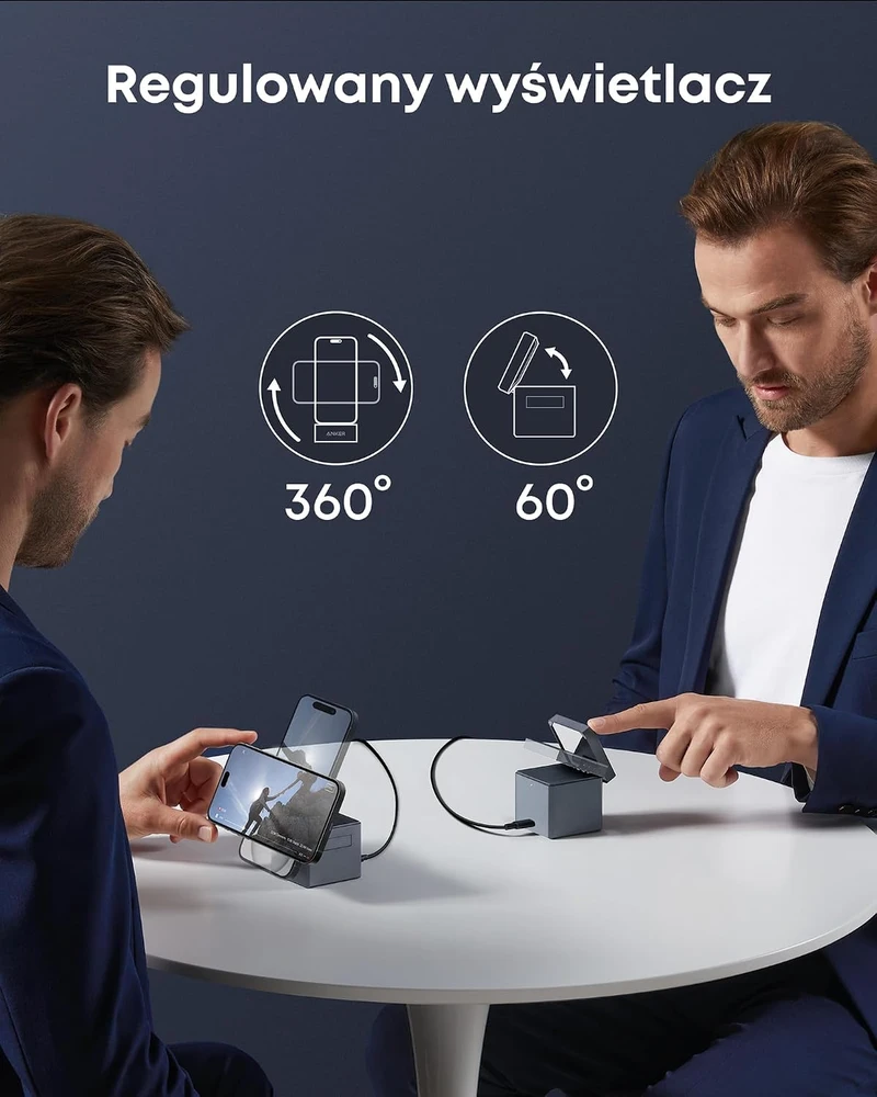 Anker 3 viename belaidis MagSafe įkroviklis su sulankstomu stovu, 15 W, Y1811
