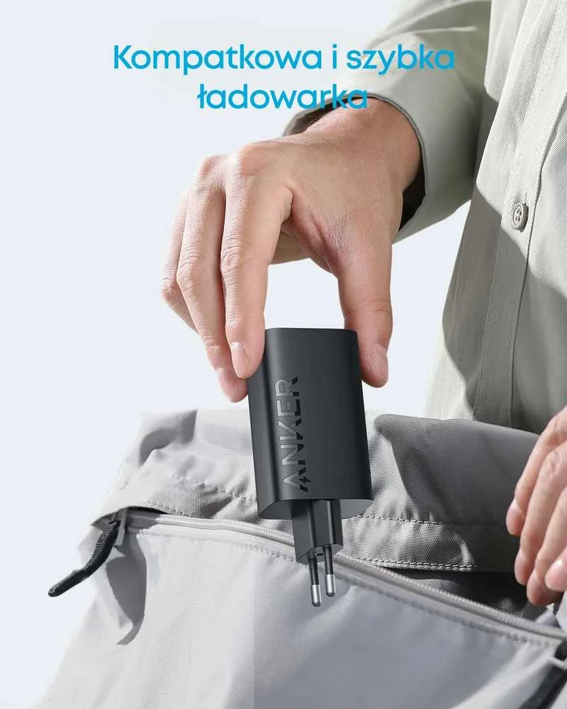 Anker 335 USB-C sieninis įkroviklis 67 W, 3 lizdai (2x USB-C, 1x USB-A) su kabeliu 1,5 m