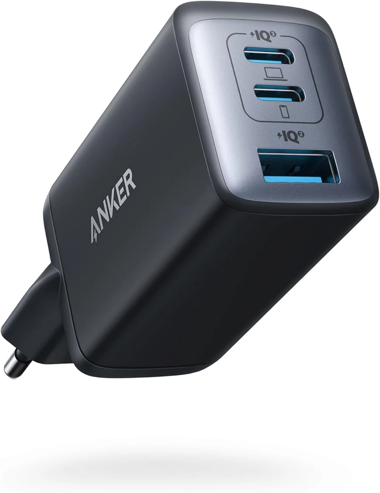 Anker 65W USB-C sieninis kroviklis, 3 jungtys, kompaktiškas GaN II maitinimo šaltinis, A2667311